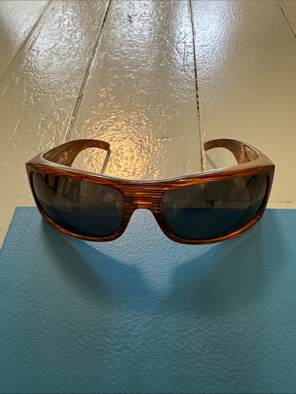 Kaenon Gauge sunglasses Woodgrain Frame with Dark Lenses